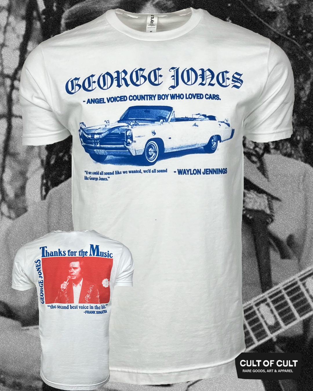 George Jones Thanks for the Music T-Shirt – Cult of Cult George Jones Thanks for the Music T-Shirt – Cult of Cult