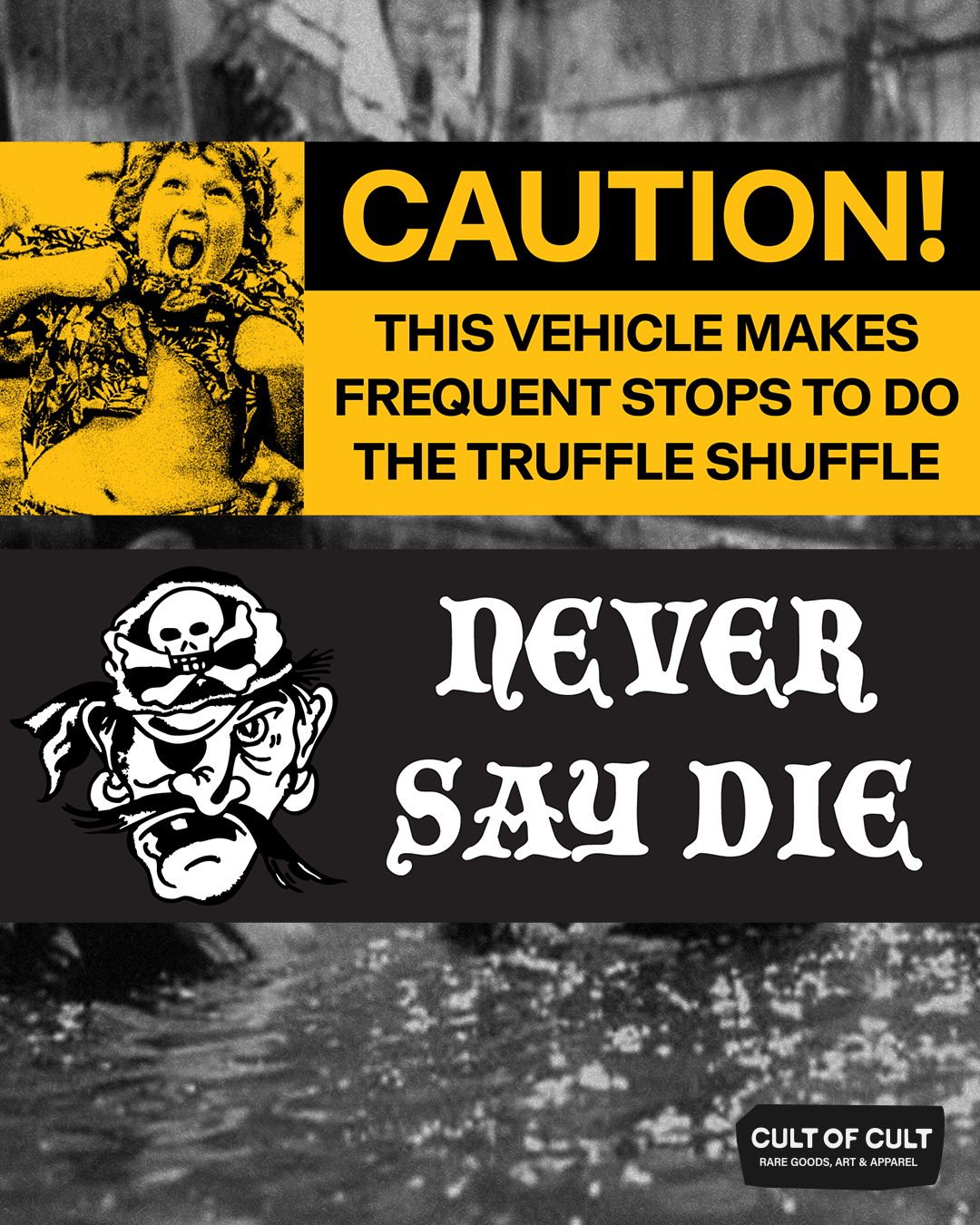 Never Say Die Stickers