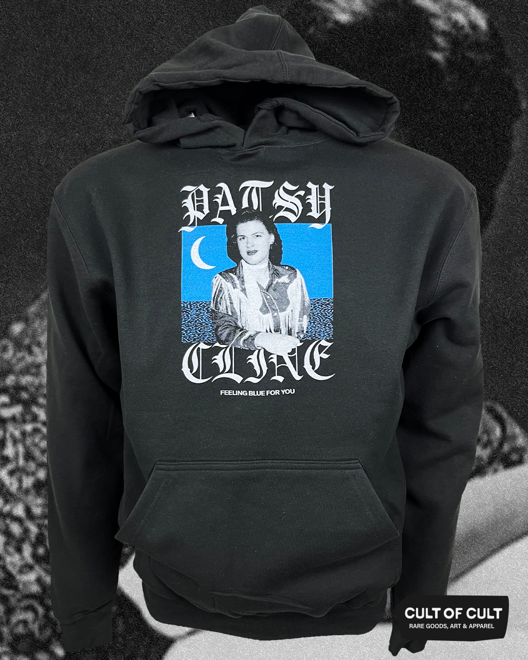 Patsy Cline Feeling Blue Hoodie