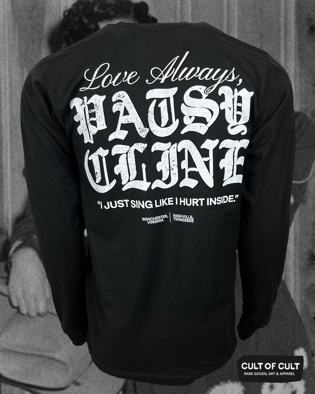 Patsy Cline Hurt Inside Long Sleeve