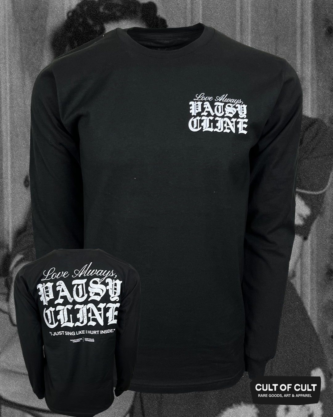 Patsy Cline Hurt Inside Long Sleeve