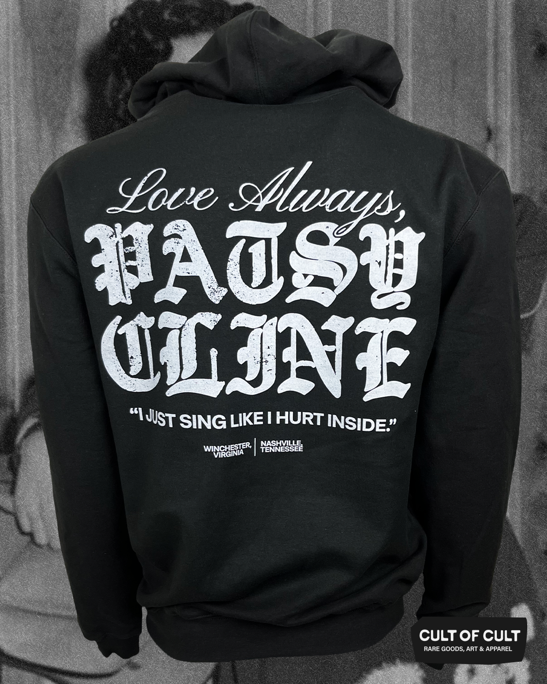 Patsy Cline Hurt Inside Hoodie