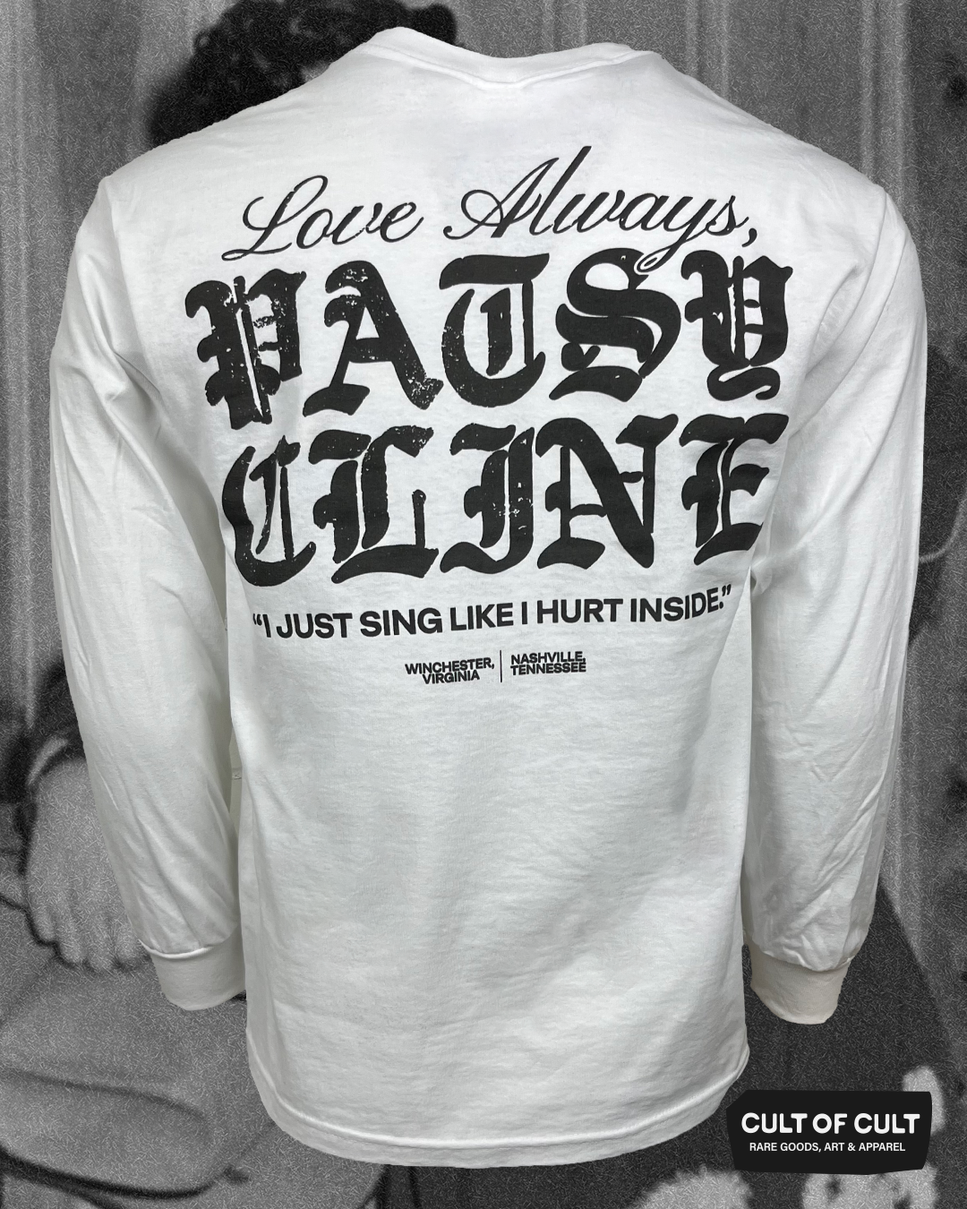Patsy Cline Hurt Inside Long Sleeve