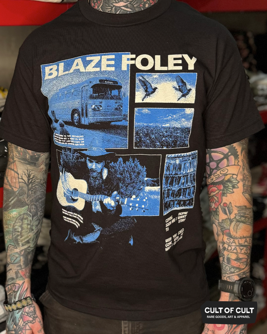 Blaze Foley Clay Pigeon Short Sleeve Model Front View