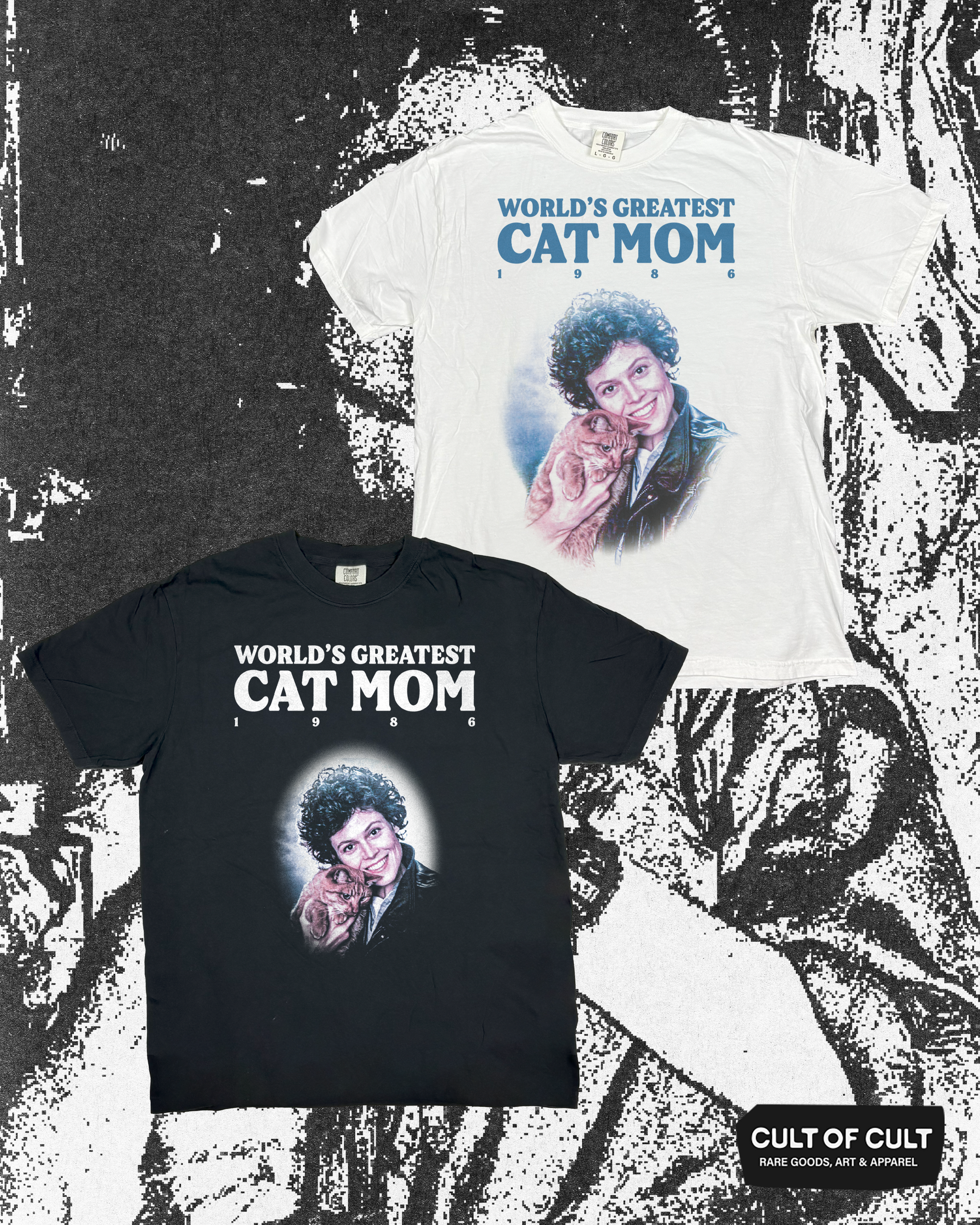 Aliens World's Best Cat Mom 1986 T-Shirt