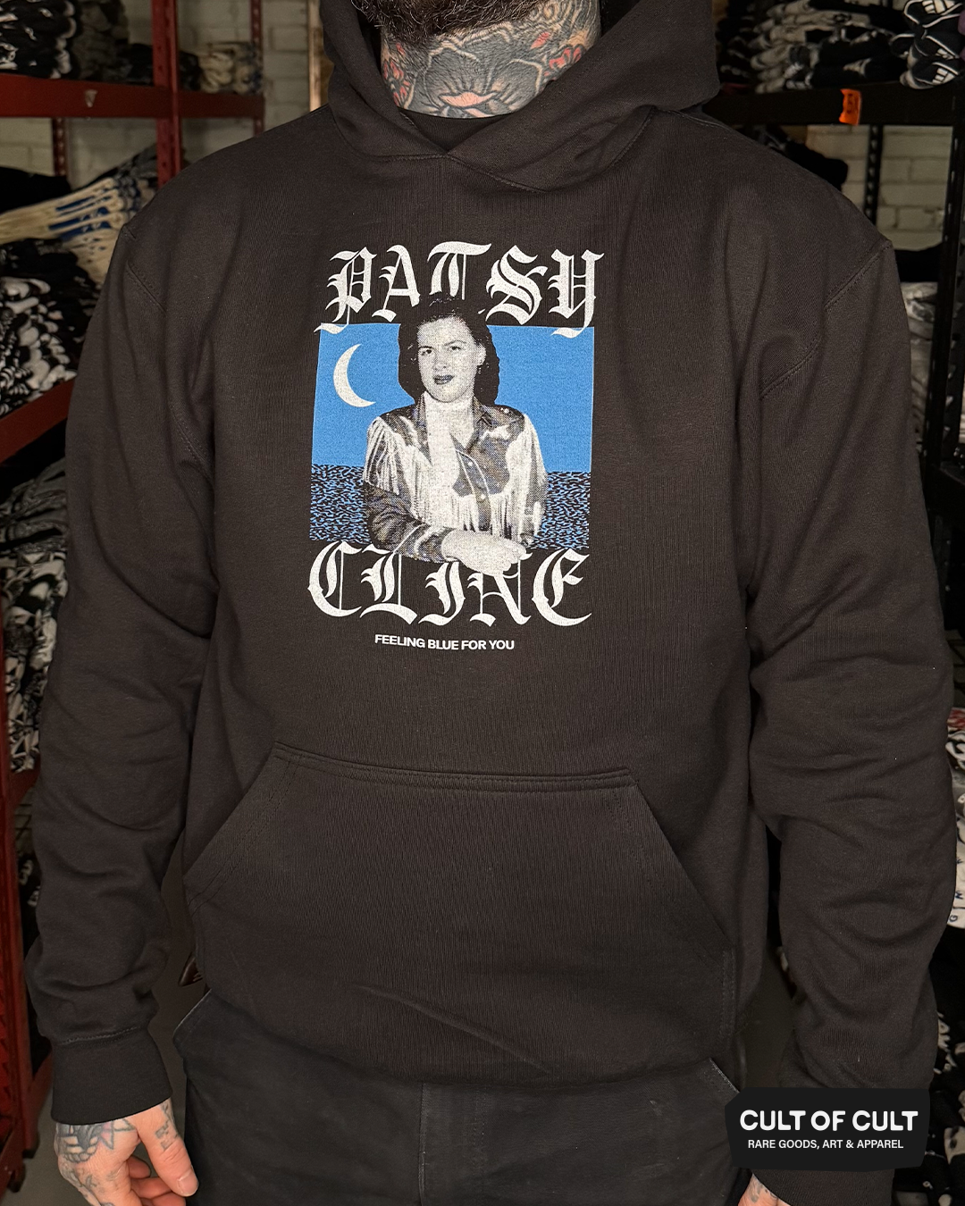 Patsy Cline Feeling Blue Hoodie