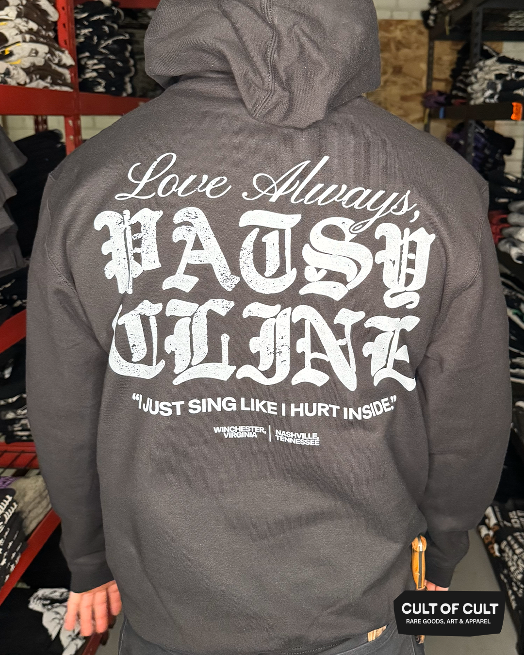 Patsy Cline Hurt Inside Hoodie