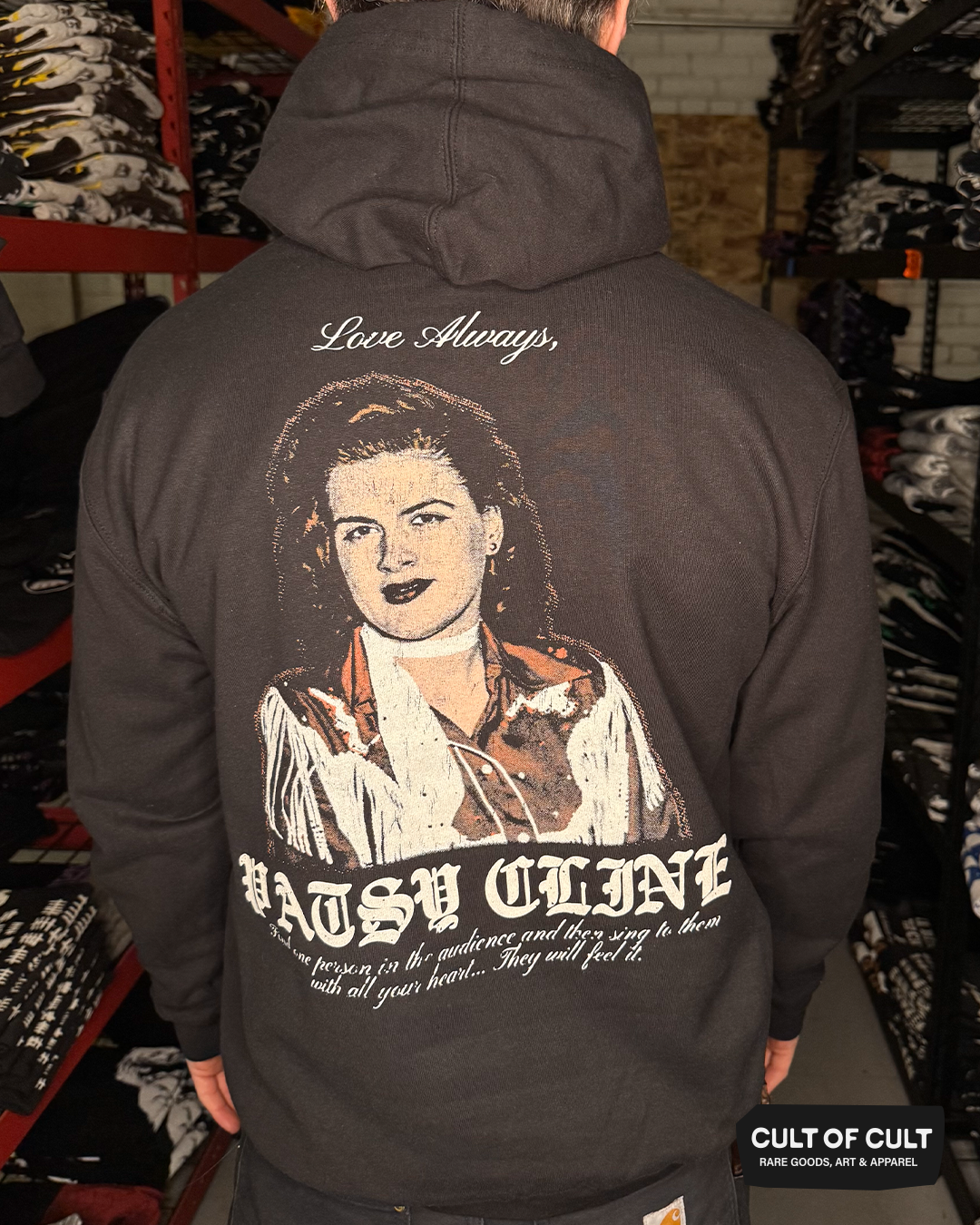Patsy Cline Love Always Hoodie