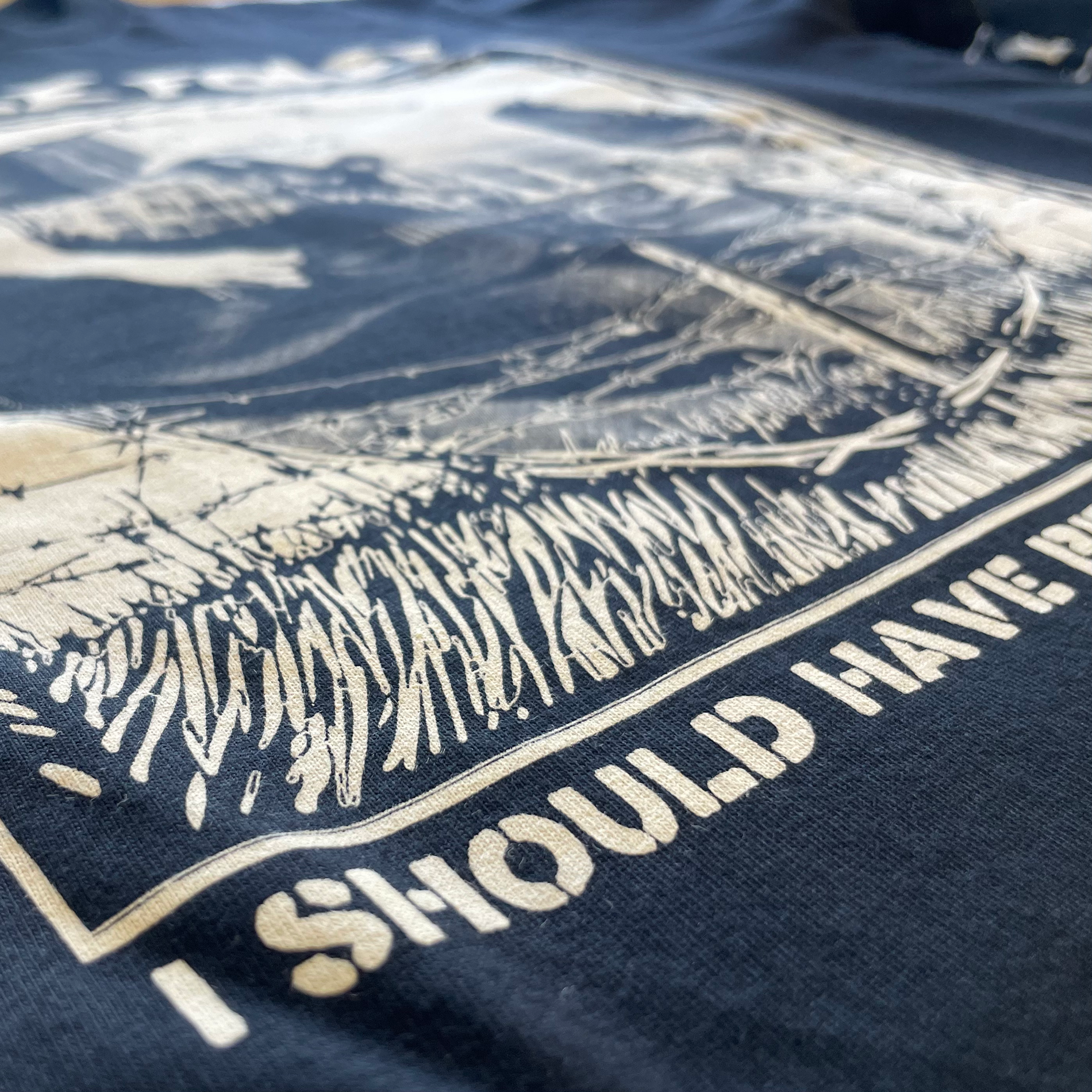 Blaze Foley Daw Years Tee Black Close Up Detail Front