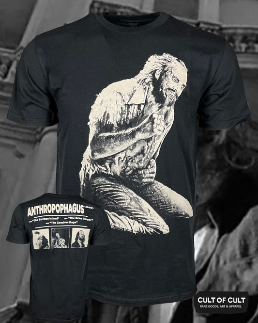 Anthropophagus Rage T-shirt Front and Back