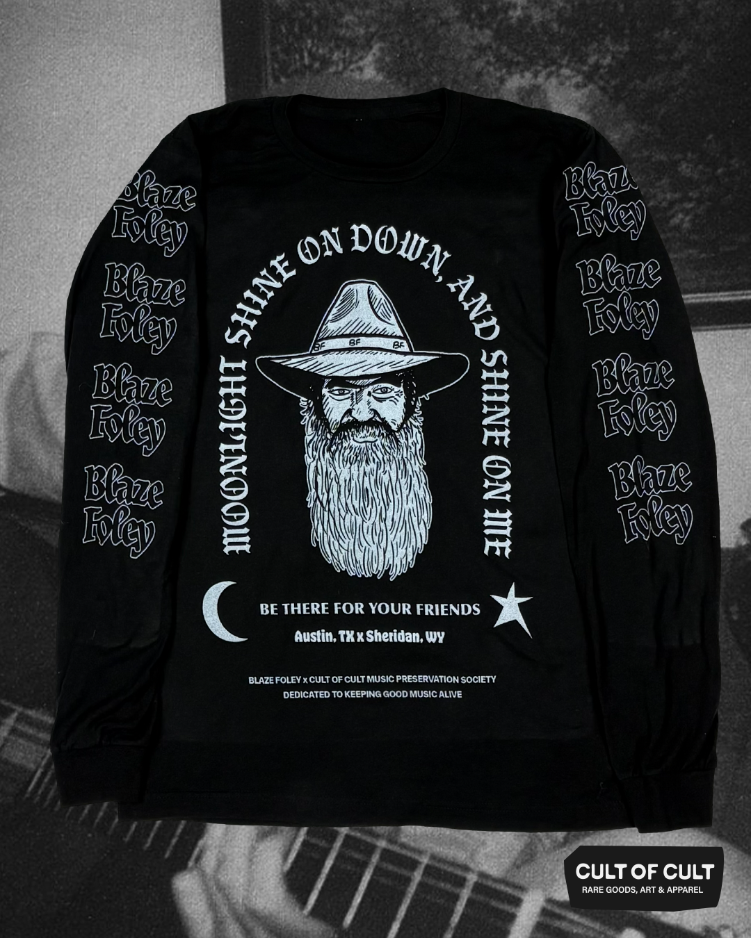 Blaze Foley Moonlight Long Sleeve