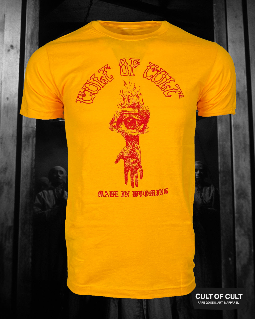 Cult of Cult Made in Wyoming Eye Short Sleeve Yellow Front