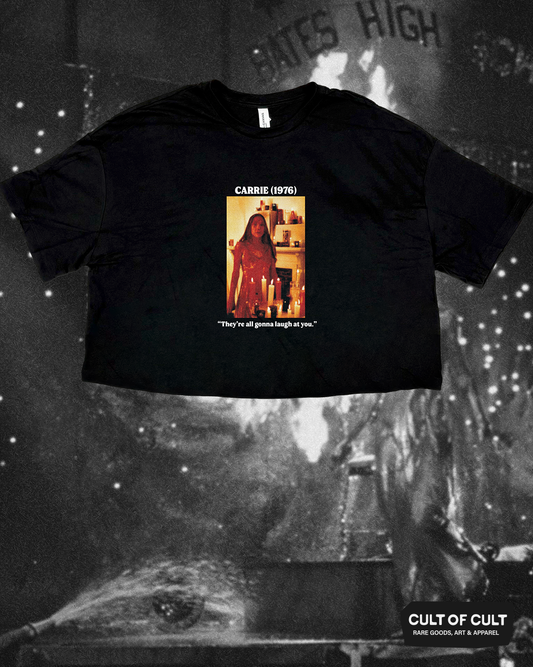 *SECRET DROP* Carrie 1976 Laugh Crop Top