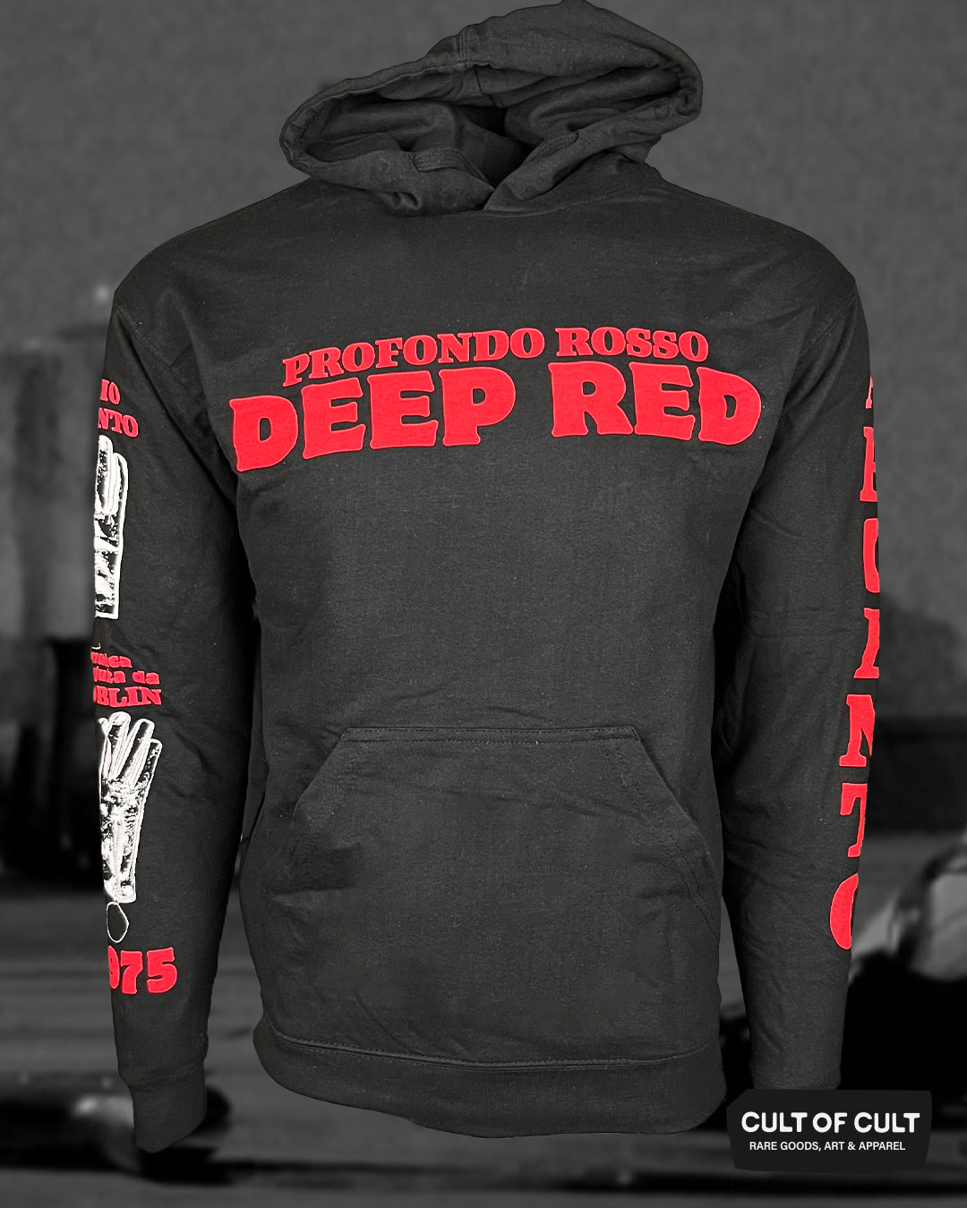 Deep Red Hoodie Front