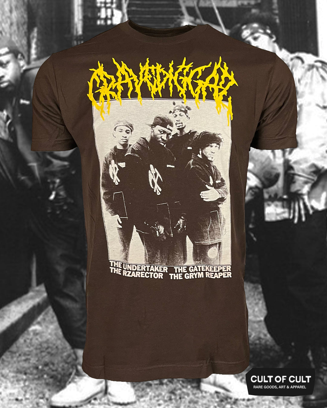 Gravediggaz Brown Tee Front