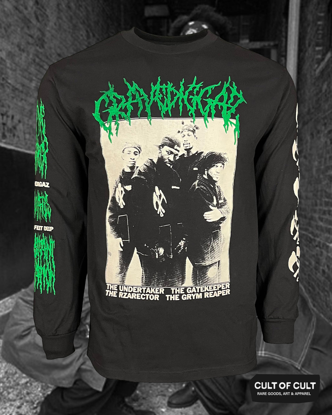 Gravediggaz Merch - T-Shirts, Long Sleeves, and Back Patches – Cult of Cult