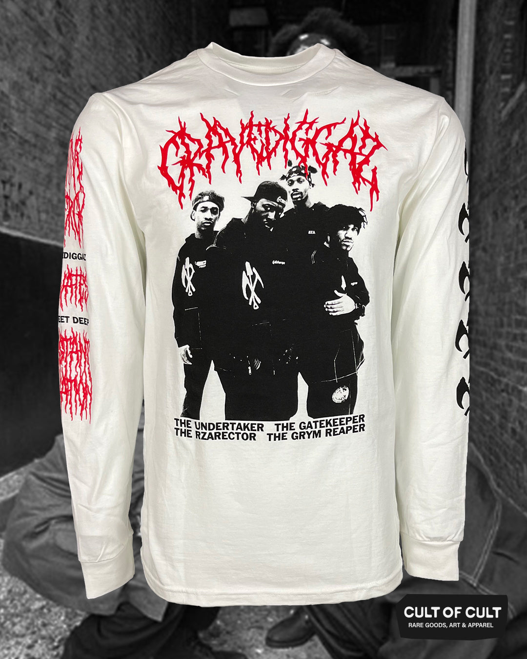 Gravediggaz White LS Front