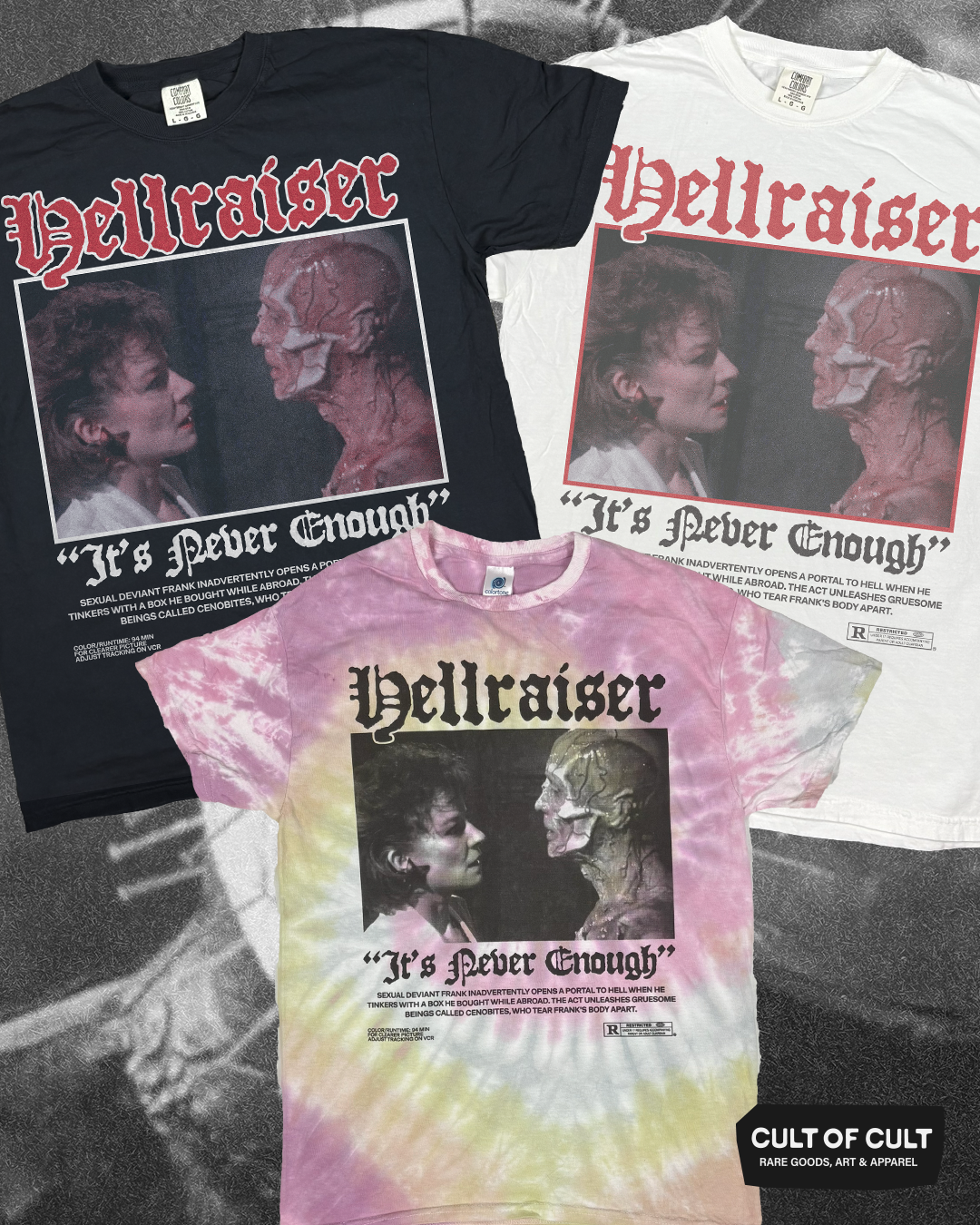 *SECRET DROP* Hellraiser 1987 Never Enough T-Shirt