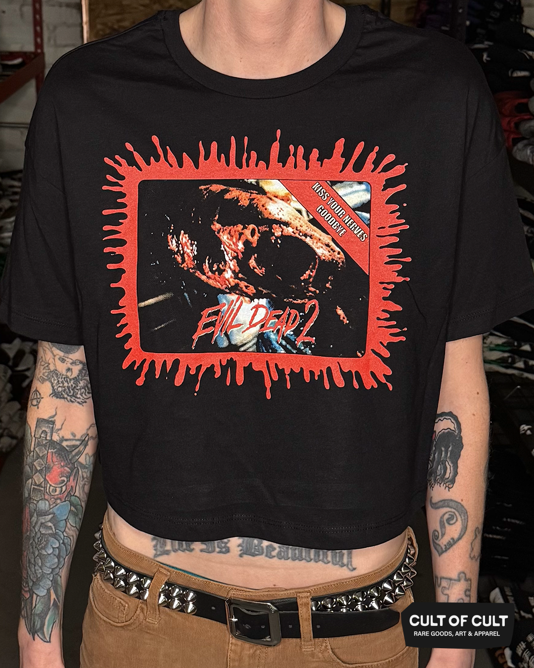 Evil Dead 2 Decayed Crop Top