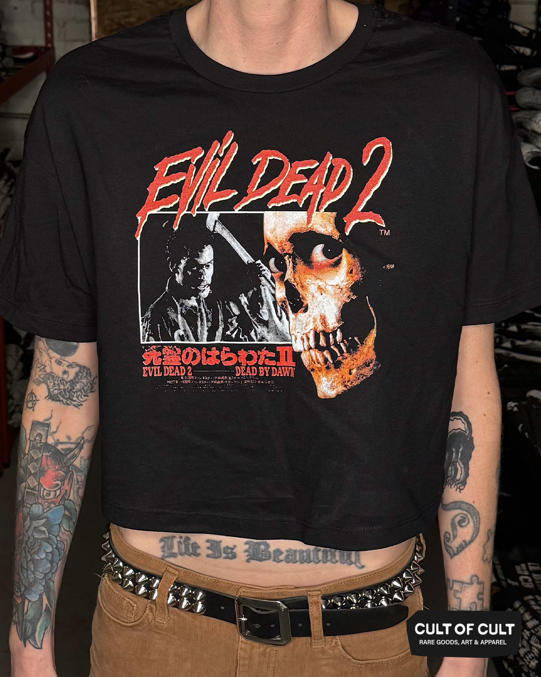 Evil Dead 2 Japanese Crop Top