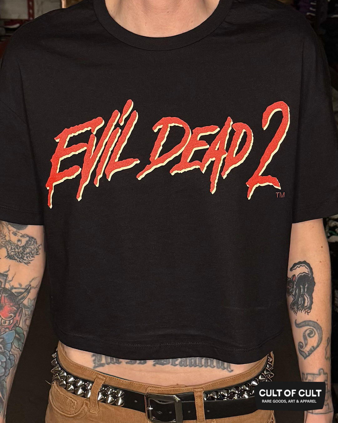 Evil Dead 2 Title Crop Top