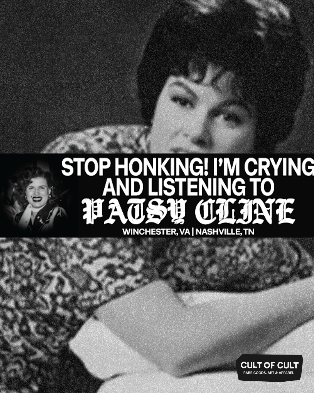 Patsy Jones Helmet Sticker Patsy Cline Bumper Sticker – Cult of Cult