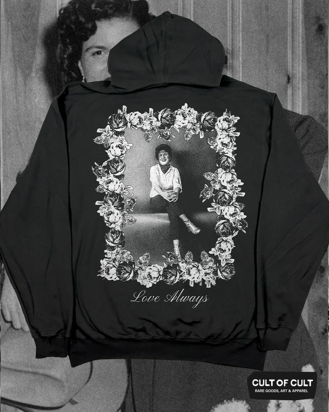 Patsy Cline Roses Hoodie