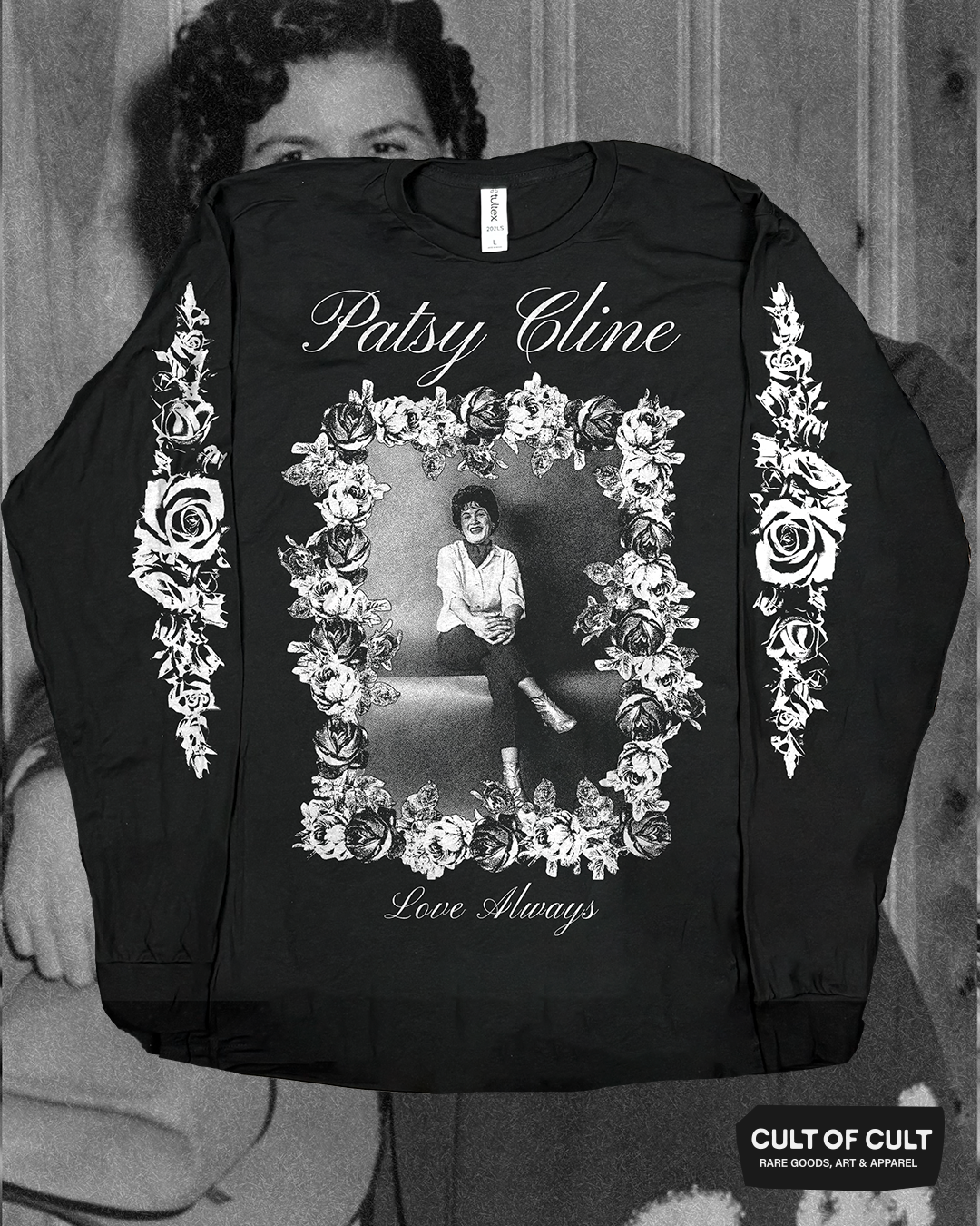 Patsy Cline Roses Long Sleeve