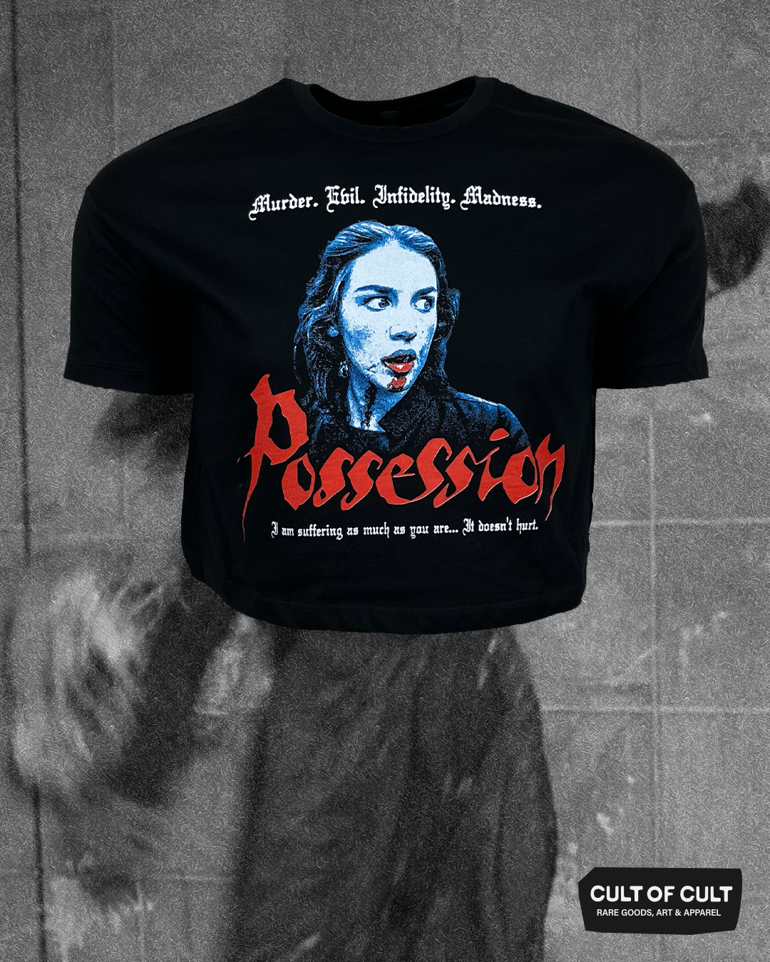 *PRESALE ONLY* Possession 1981 It Doesn’t Hurt Crop Top