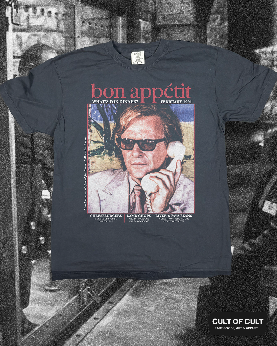 *SECRET DROP* Silence of the Lambs 1991 Bon Appetit T-Shirt
