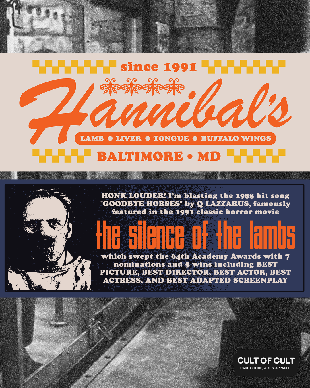 *SECRET DROP* Silence of the Lambs 1991 Stickers