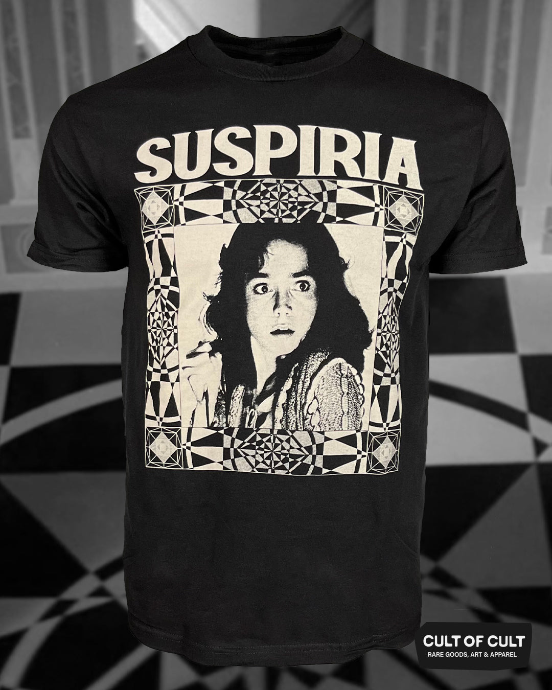 Suspiria 1977 Black Short Sleeve Front