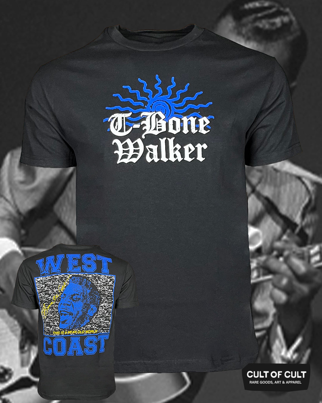 T-Bone Walker West Coast Short Sleeve Front and Back