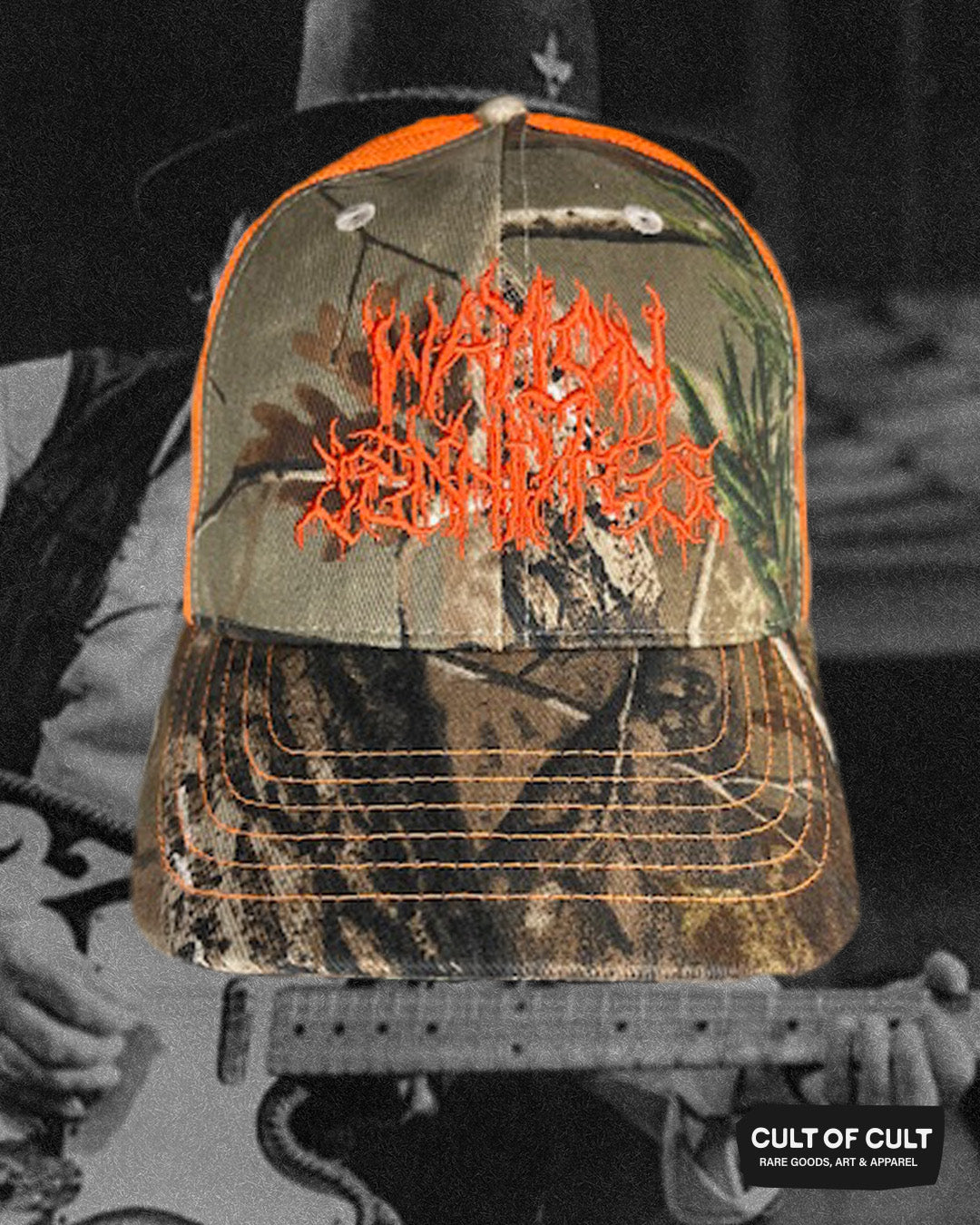 Waylon Jennings Metal Logo Hat