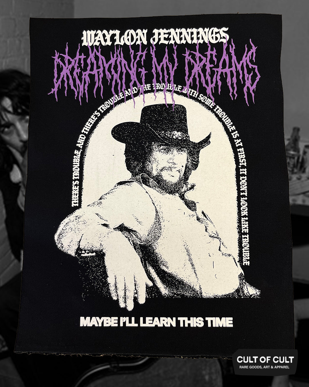 Waylon Jennings Dreaming Back Patch