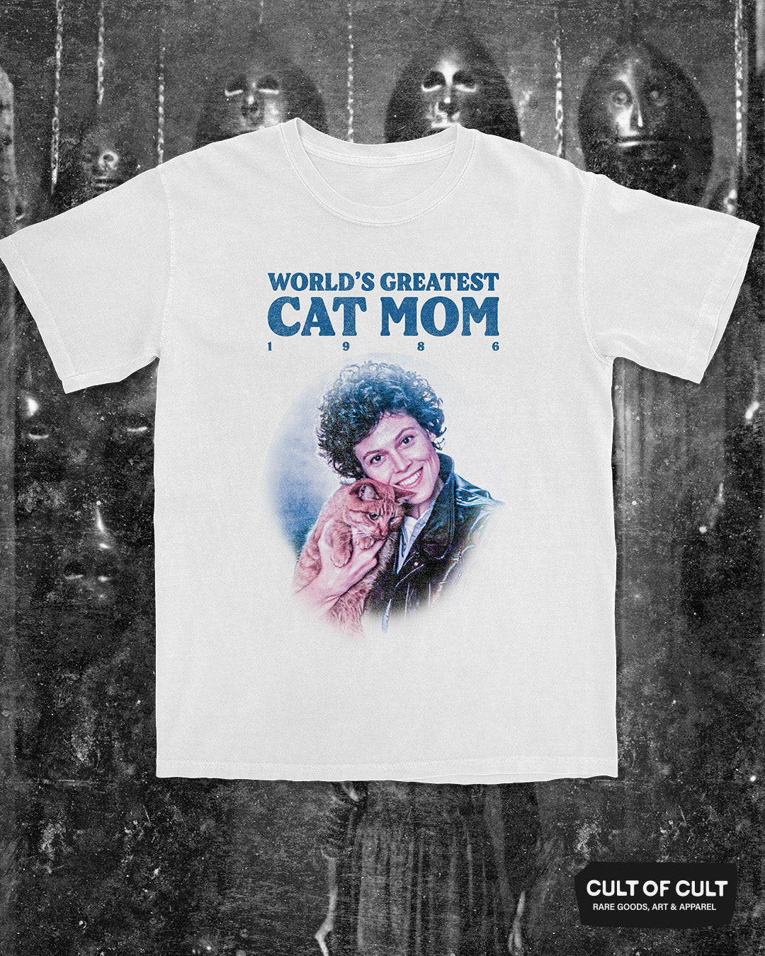 Aliens World's Best Cat Mom 1986 T-Shirt