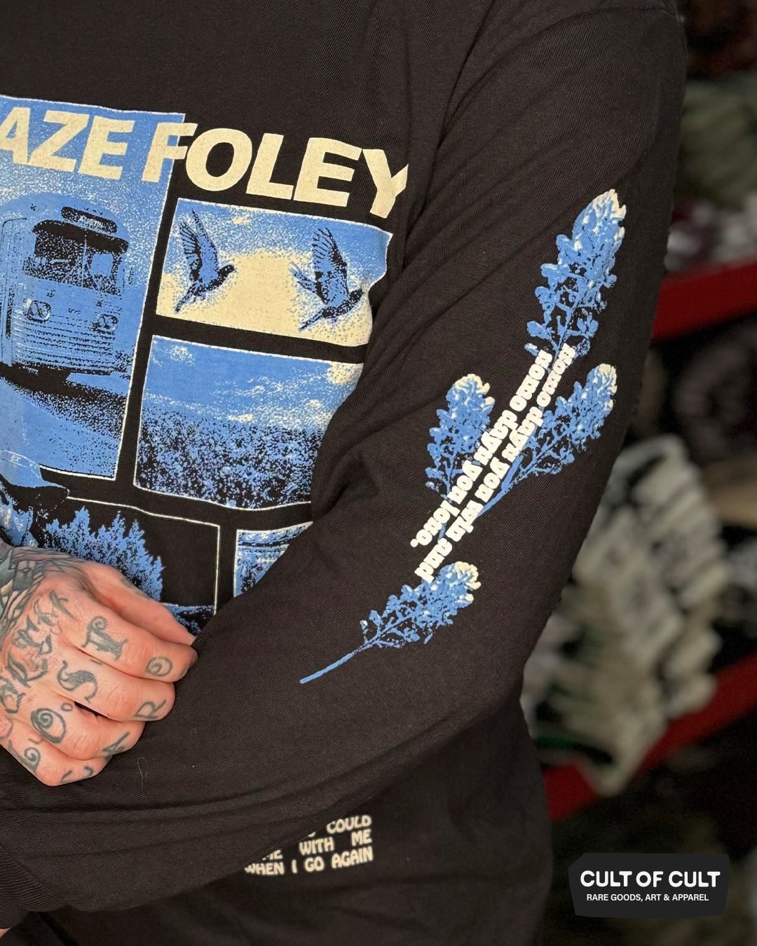 Blaze Foley Clay Pigeon LS Model Front and Left Sleeve View