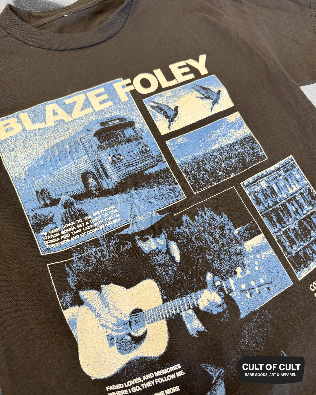 Blaze Foley Clay Pigeon Short Sleeve Front View Detail