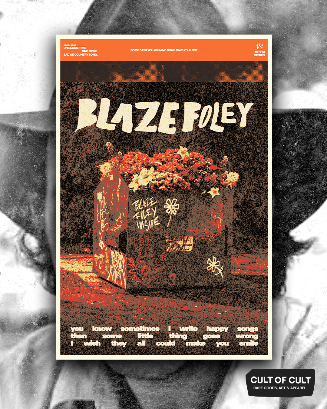 Blaze Foley Happy Songs Poster