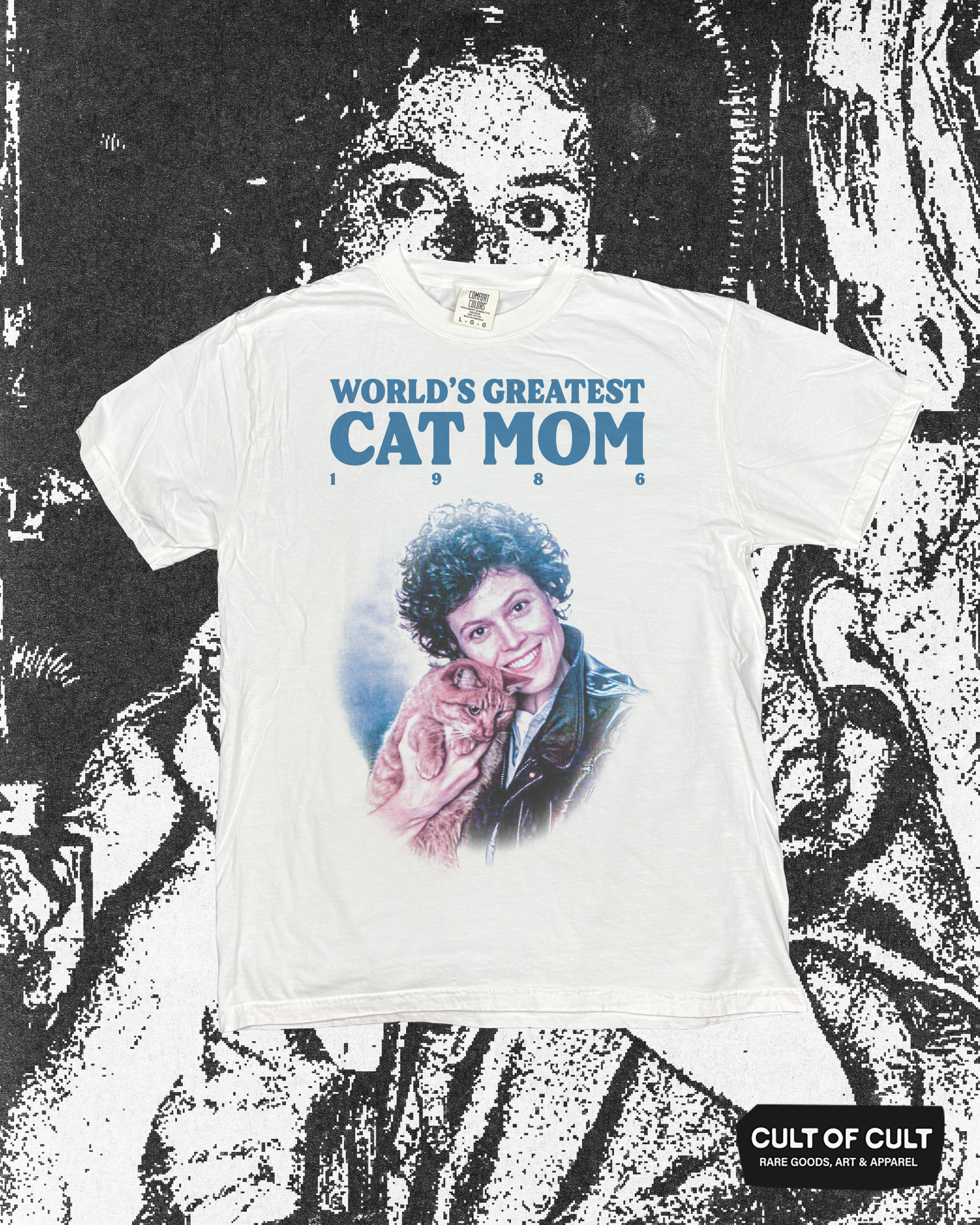 Aliens World's Best Cat Mom 1986 T-Shirt