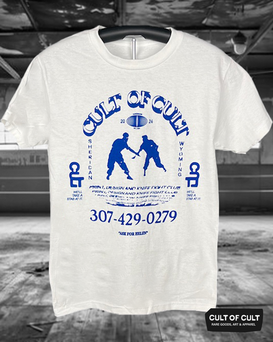 Front view of the Cult of Cult t-shirt
