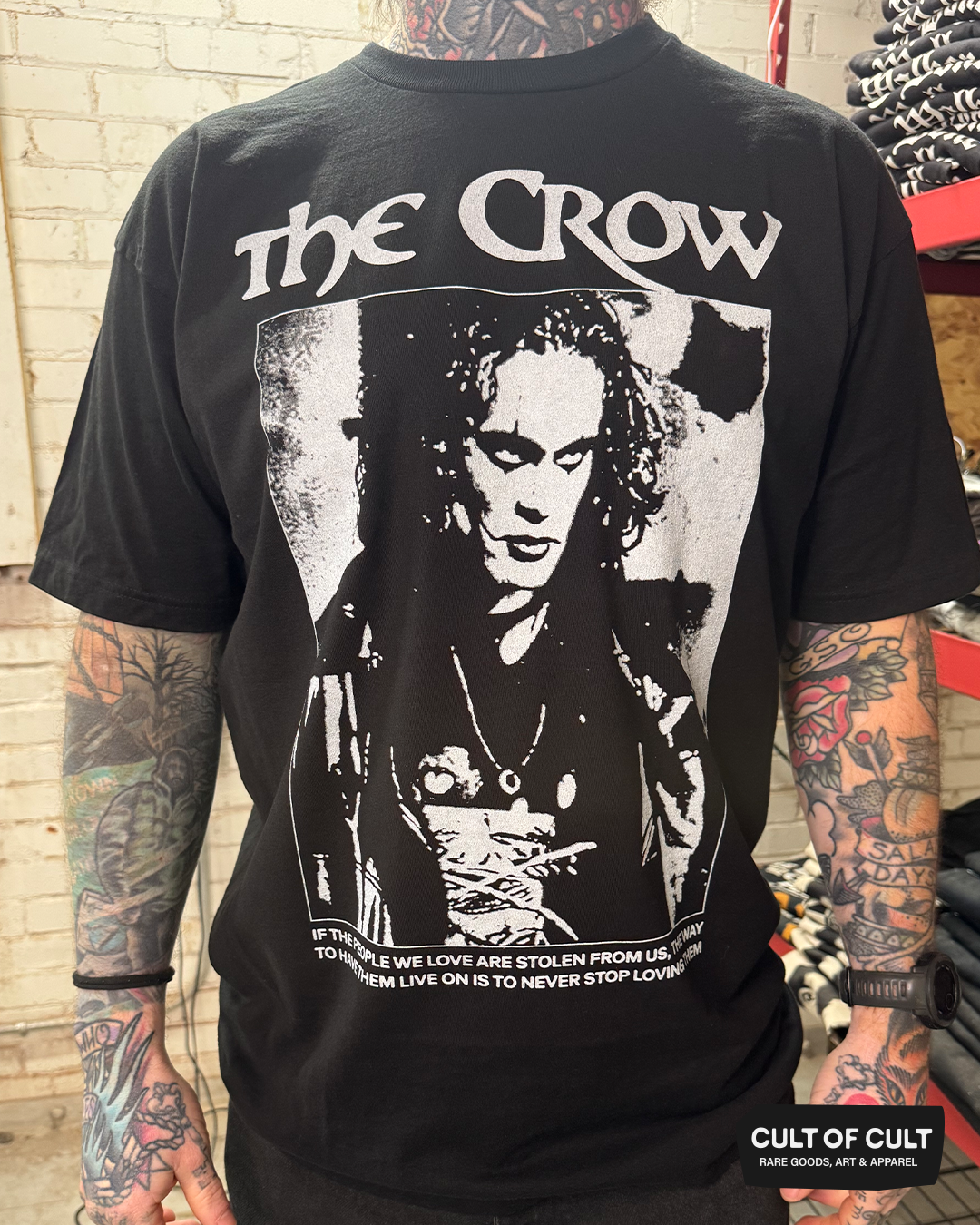 *SUMMER GARAGE SALE* The Crow 1994 Never Stop Loving T-Shirt