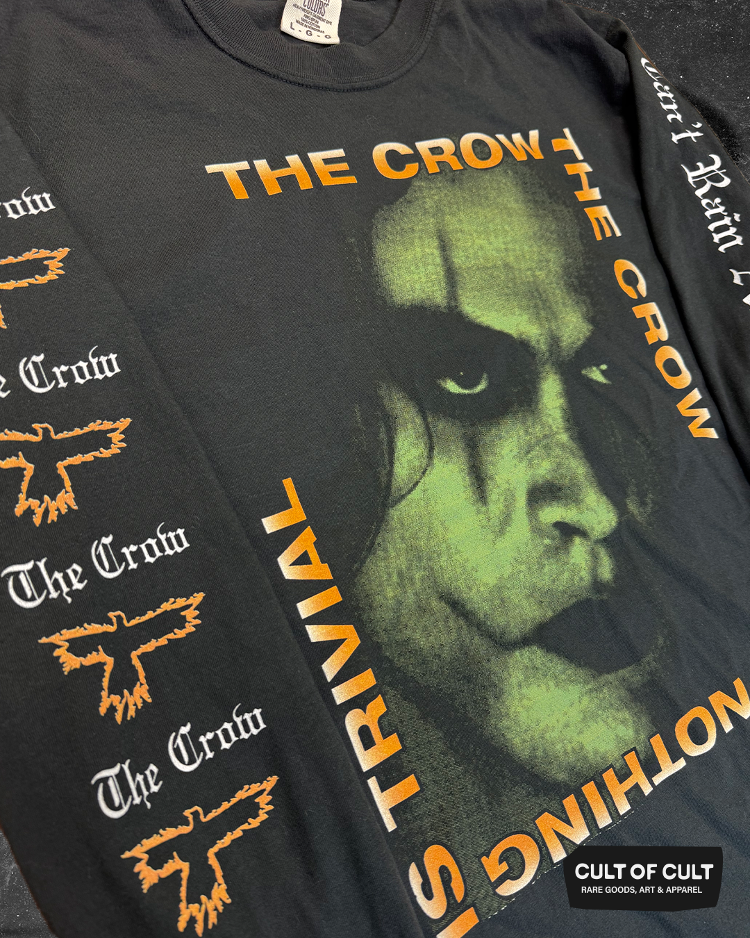 *SUMMER GARAGE SALE* The Crow 1994 Type Crow Negative Long Sleeve