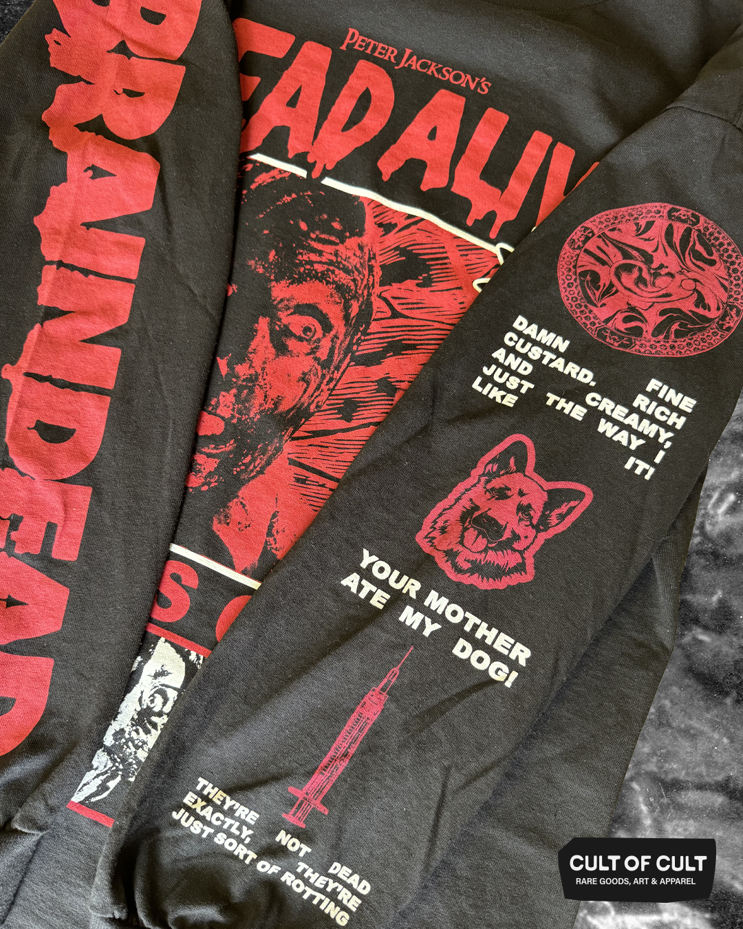Dead Alive Braindead Long Sleeve Close Up Detail Sleeves