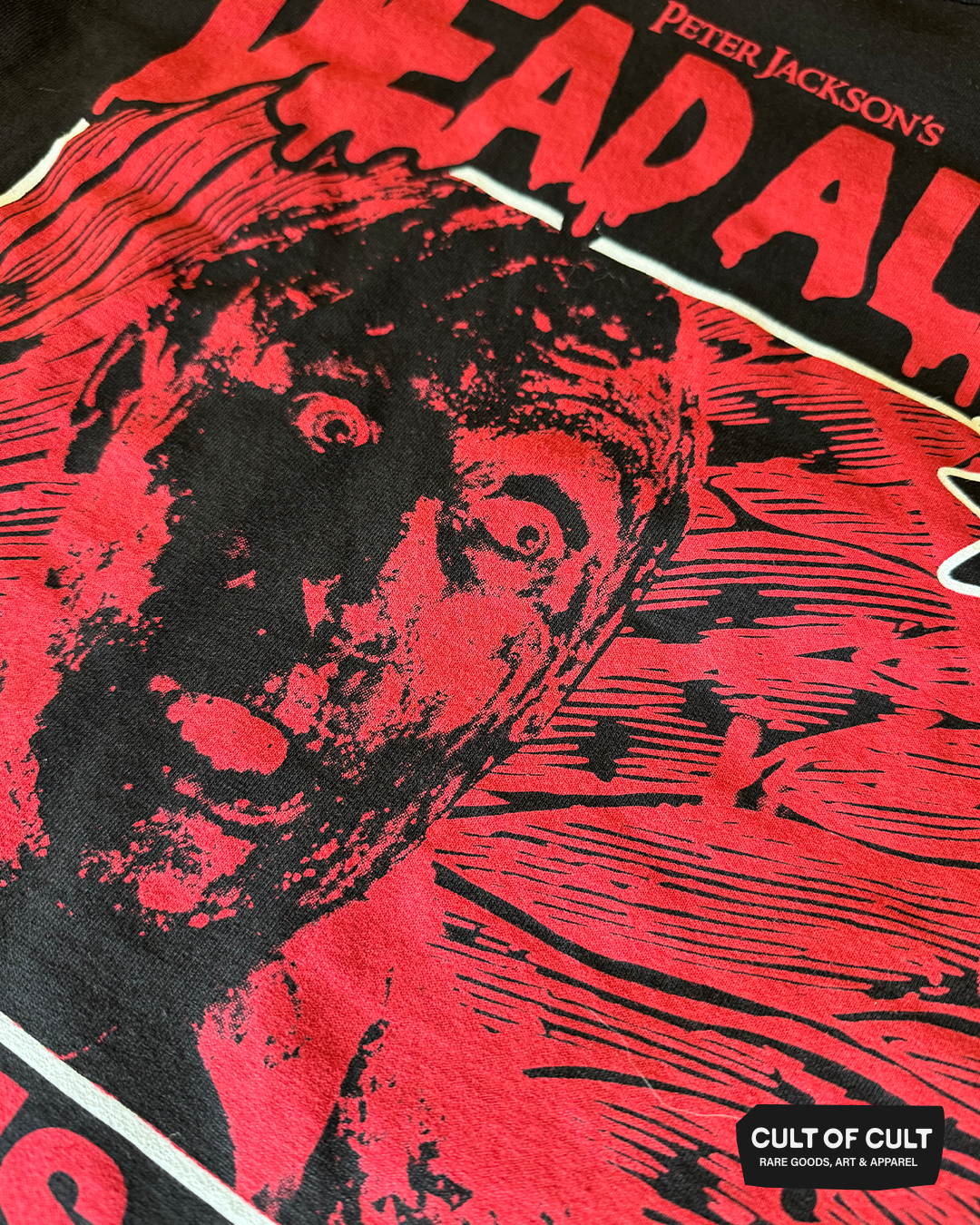 Dead Alive Braindead Short Sleeve Print Detail Close Up