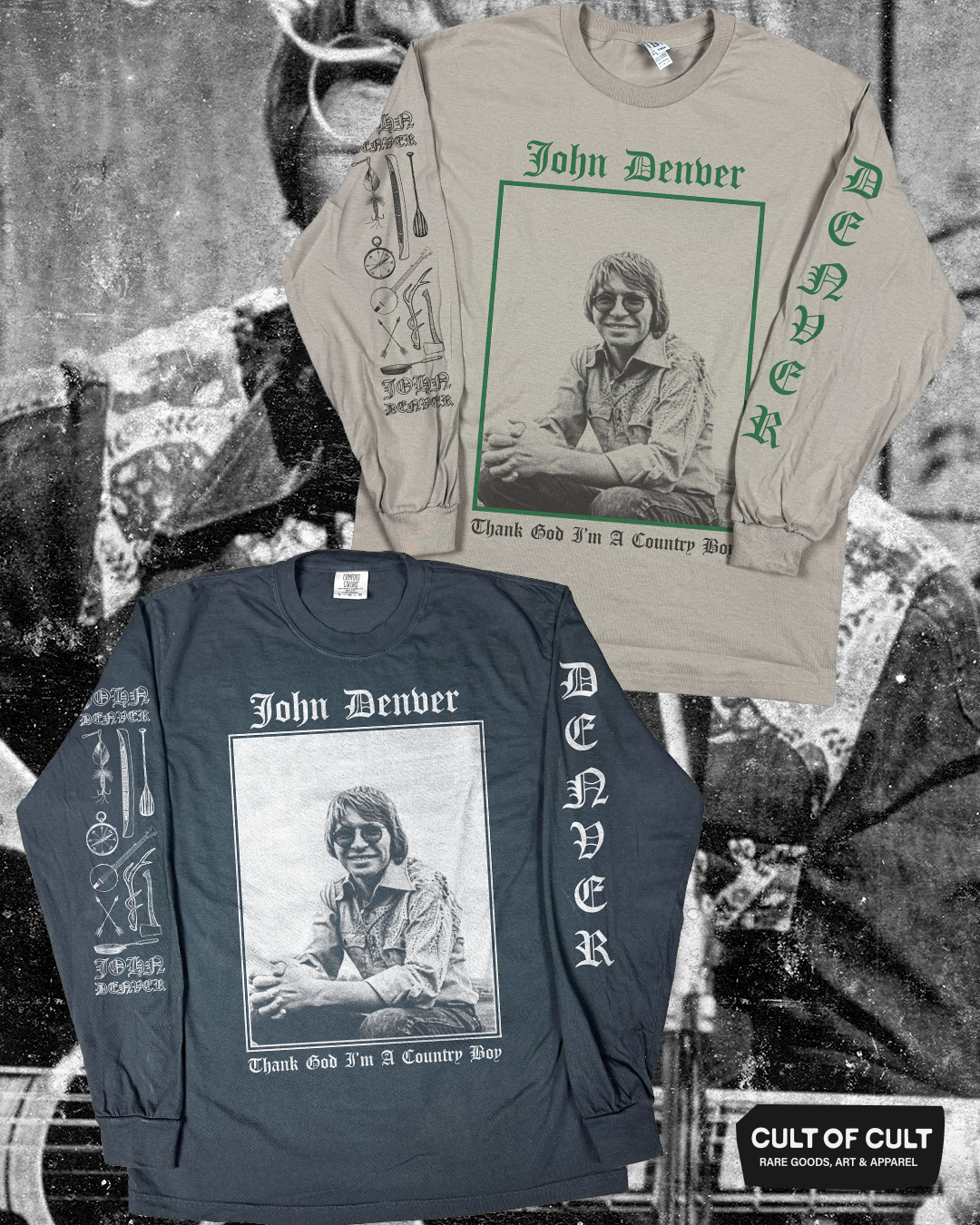 John Denver Portrait Long Sleeve