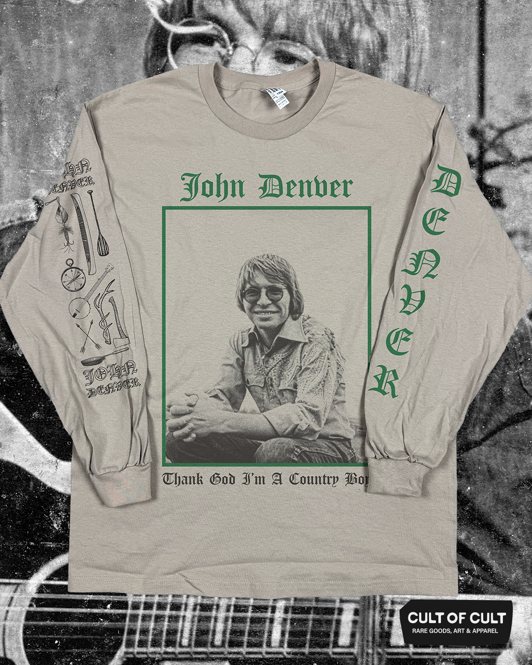 John Denver Portrait Long Sleeve