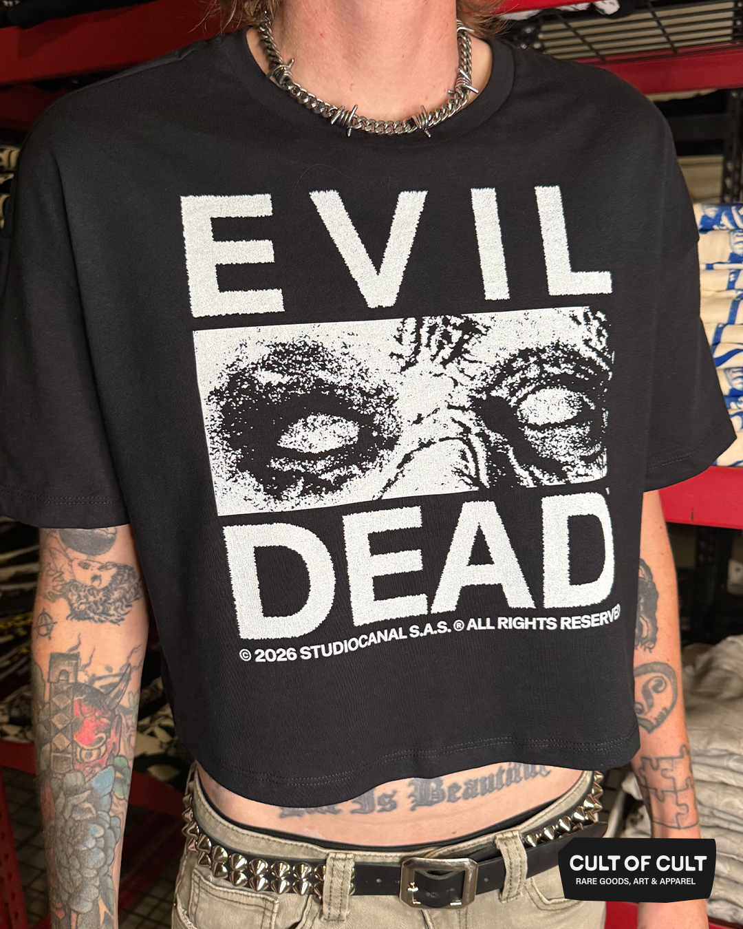 Evil Dead 1981 Eyes Crop Top