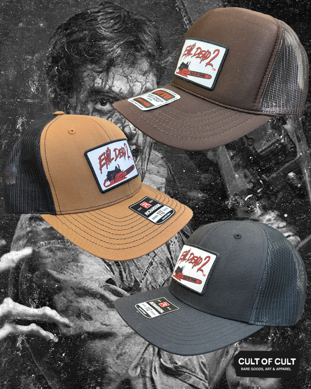 Evil Dead 2 Chainsaw Patch Hat