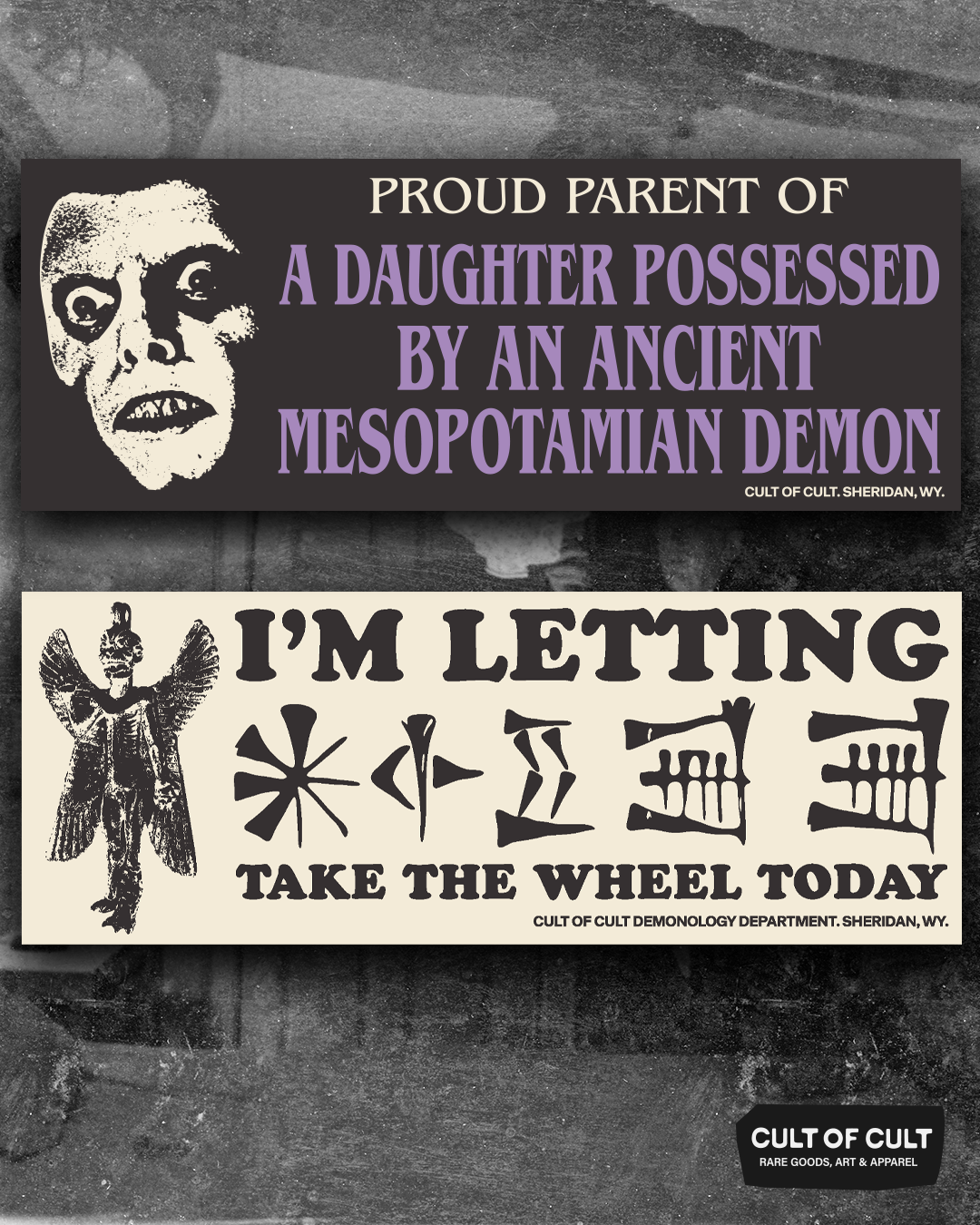 Cult Demonology 1973 Stickers